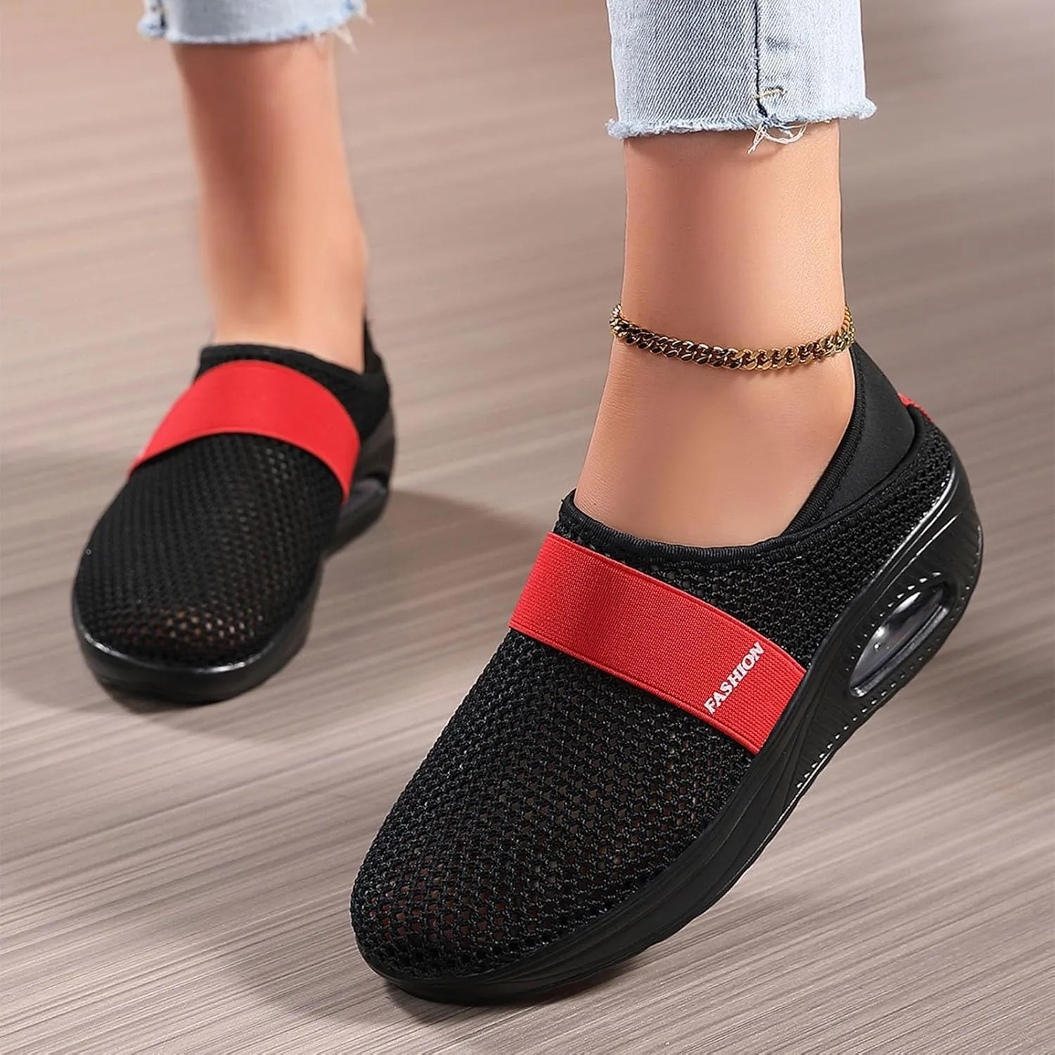 Men's Sneakers Womens Slip On Shoes Work Non Slip Sneakers Walking Shoes