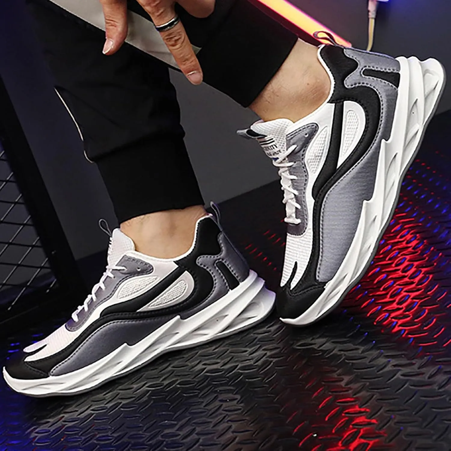 Mens Tennis Shoes Men High Top Breathable Non Slip Unisex Adult Youth Outdoor Sneakers Fashion Running Shoes