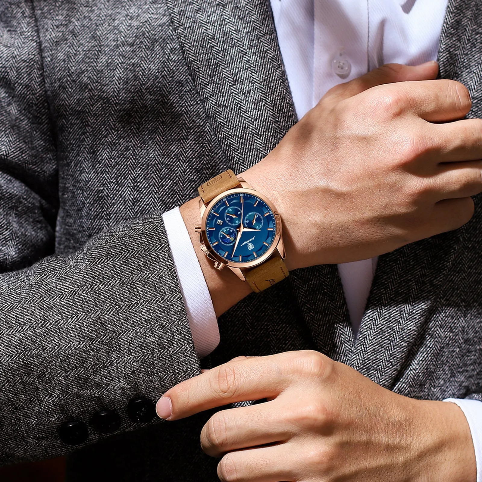 Mens Waterproof Quartz Watch - Perfect Gift