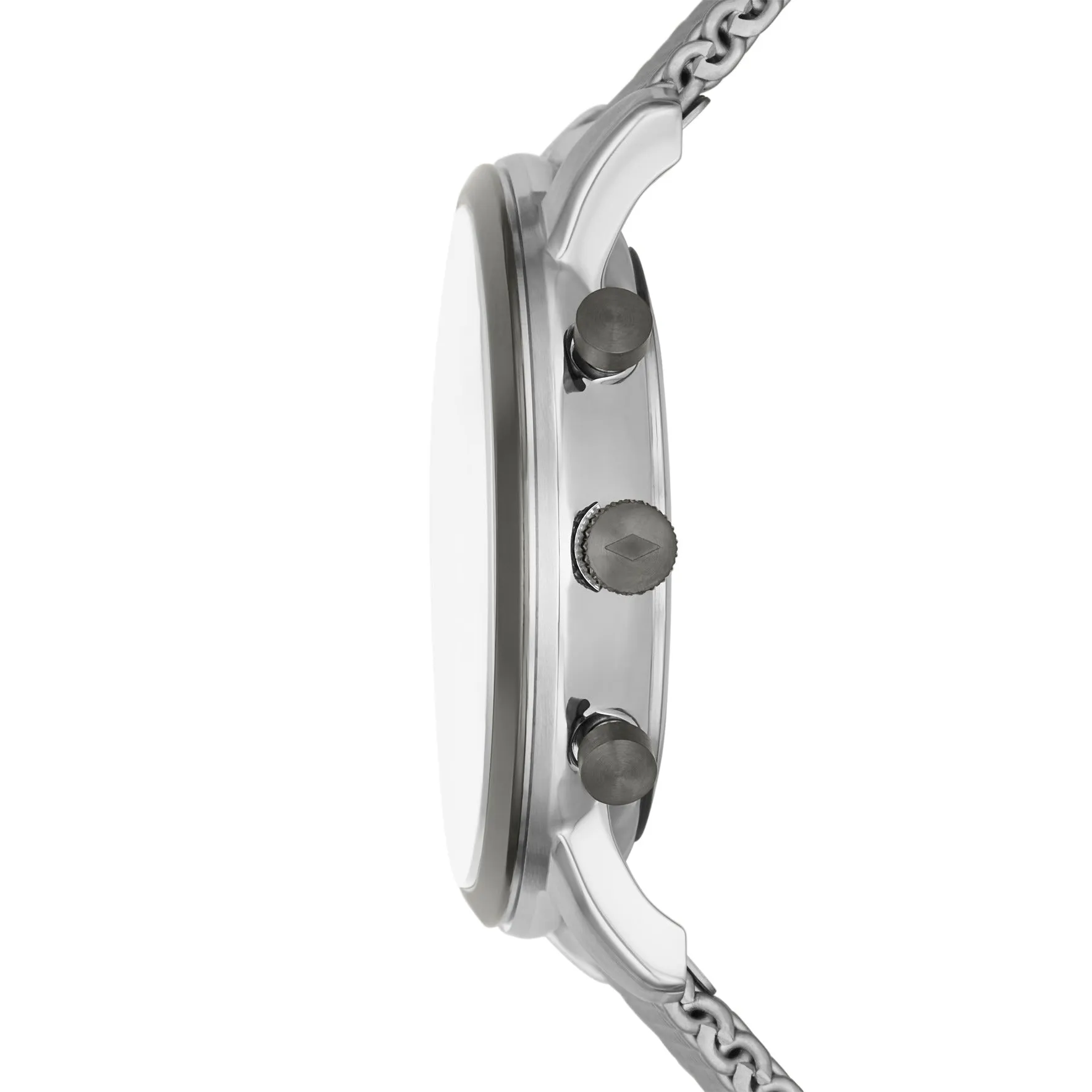 Minimalist Chronograph Stainless Steel Mesh Watch