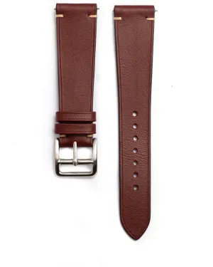 Minimalist Side Stitch Strap (Mahogany)