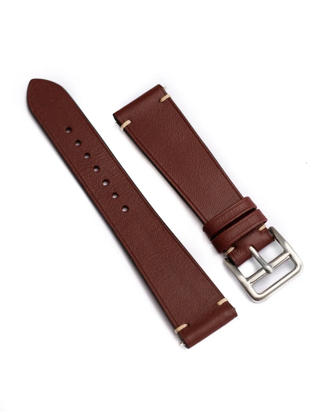 Minimalist Side Stitch Strap (Mahogany)