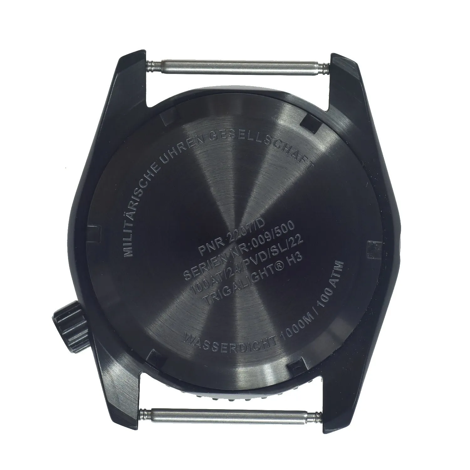 MWC "Depthmaster" 100atm / 3,280ft / 1000m Water Resistant Military Divers Watch in PVD Stainless Steel Case with GTLS and Helium Valve (Swiss Ronda 715li Movement)