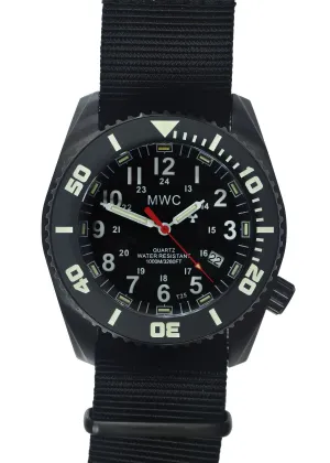 MWC "Depthmaster" 100atm / 3,280ft / 1000m Water Resistant Military Divers Watch in PVD Stainless Steel Case with GTLS and Helium Valve (Swiss Ronda 715li Movement)