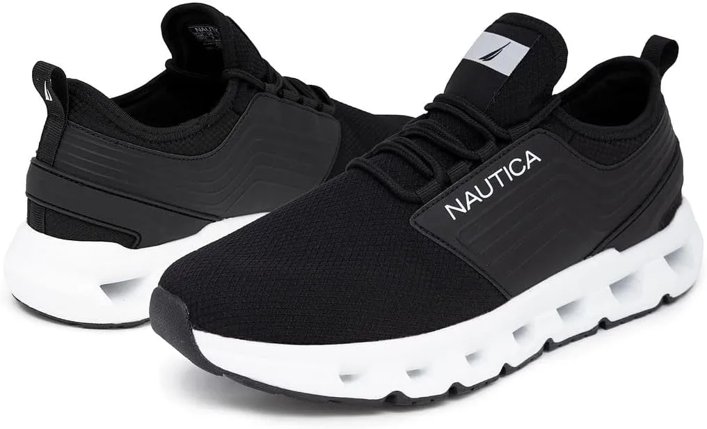 Nautica Mens Running Sneakers Sport Fashion Lace-Up Athletic Soft Shoes for Gym Tennis Men  Cushioned, Breathable, Lightweight & Comfortable