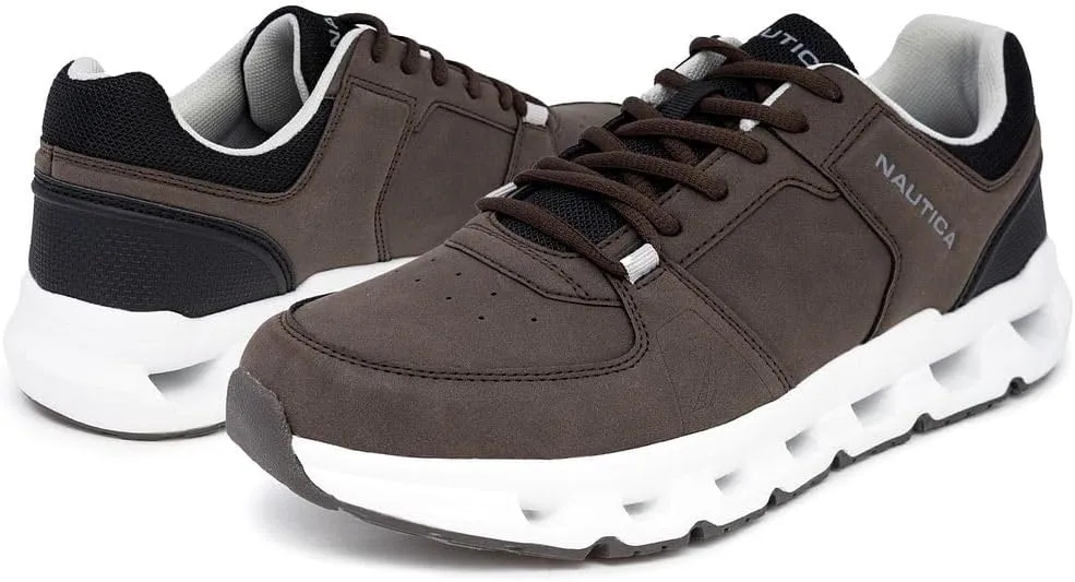 Nautica Mens Running Sneakers Sport Fashion Lace-Up Athletic Soft Shoes for Gym Tennis Men  Cushioned, Breathable, Lightweight & Comfortable