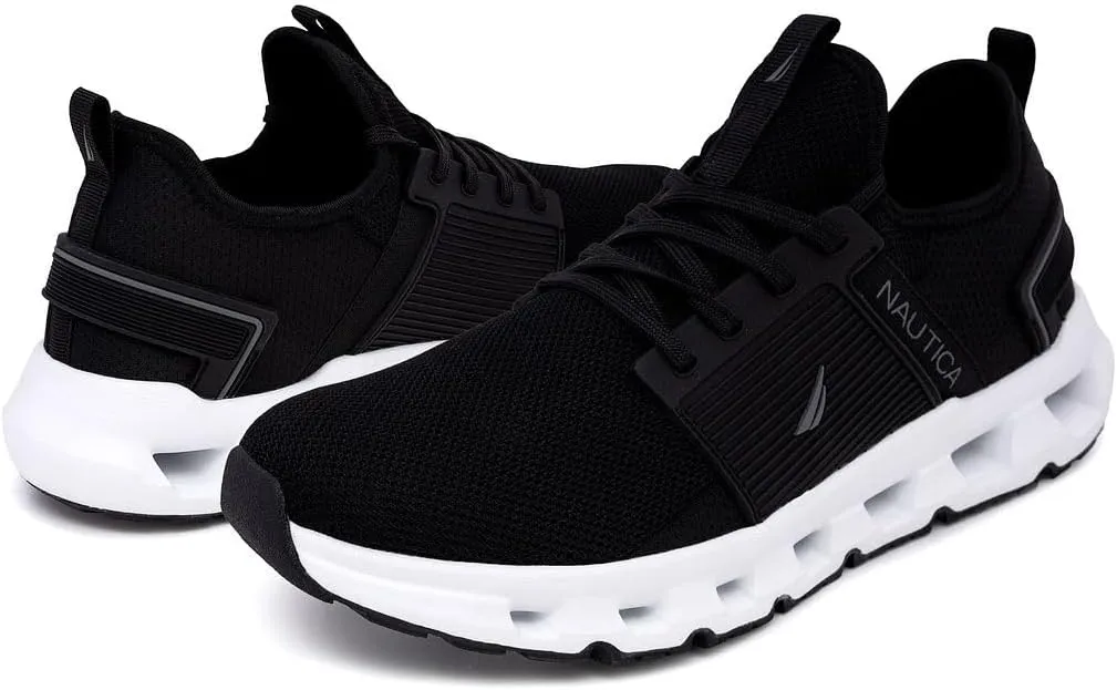 Nautica Mens Running Sneakers Sport Fashion Lace-Up Athletic Soft Shoes for Gym Tennis Men  Cushioned, Breathable, Lightweight & Comfortable