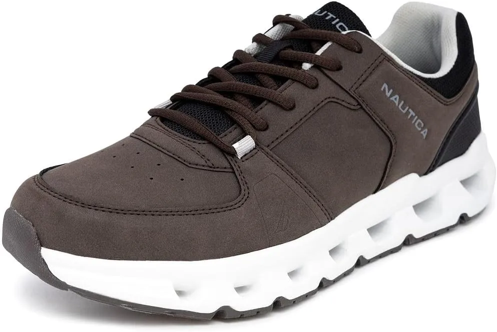 Nautica Mens Running Sneakers Sport Fashion Lace-Up Athletic Soft Shoes for Gym Tennis Men  Cushioned, Breathable, Lightweight & Comfortable