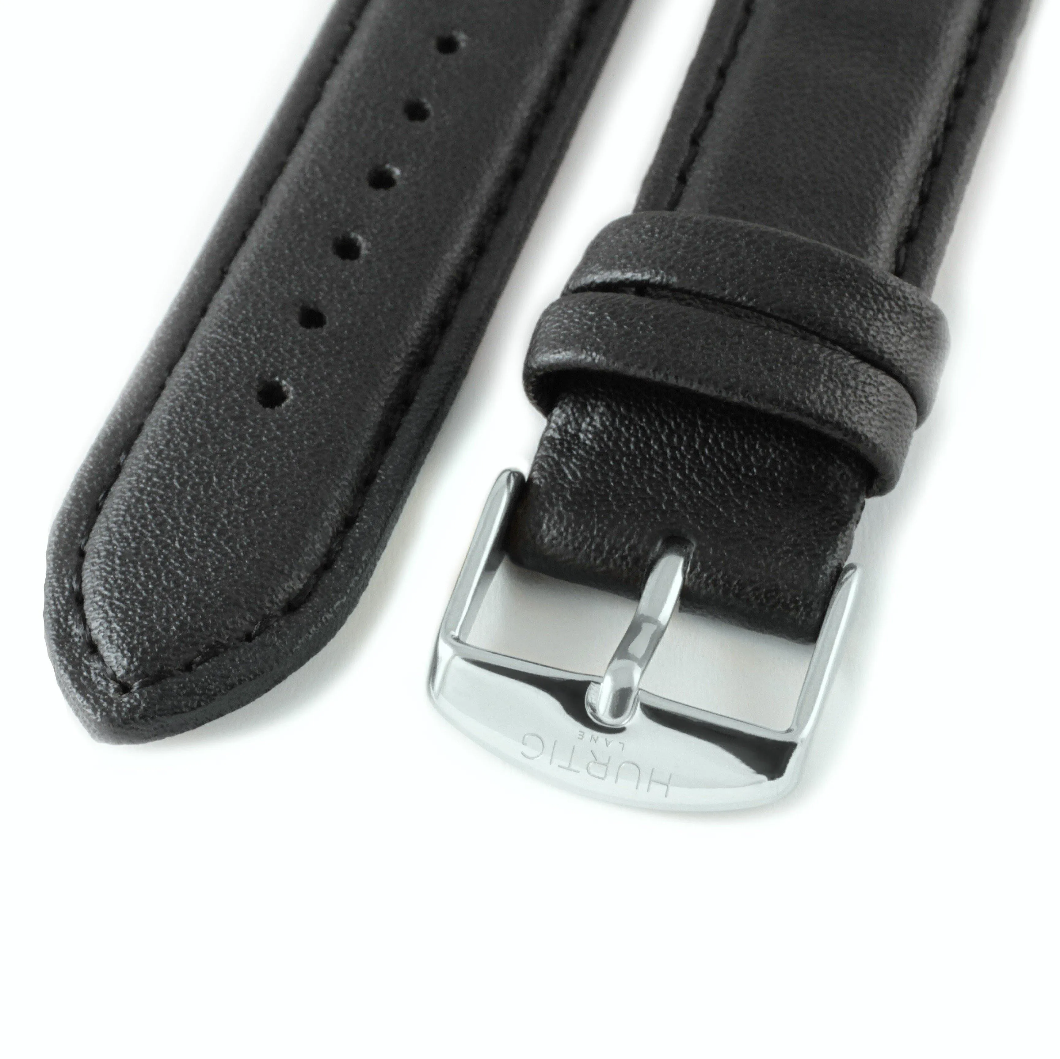 Neliö Square Vegan Leather Watch Gold, Black & Black