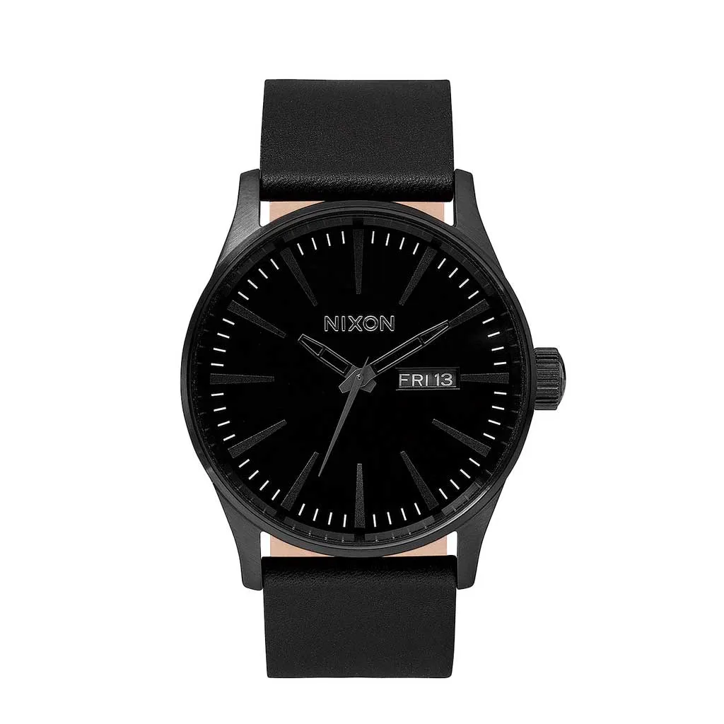 Nixon Sentry Leather - All Black