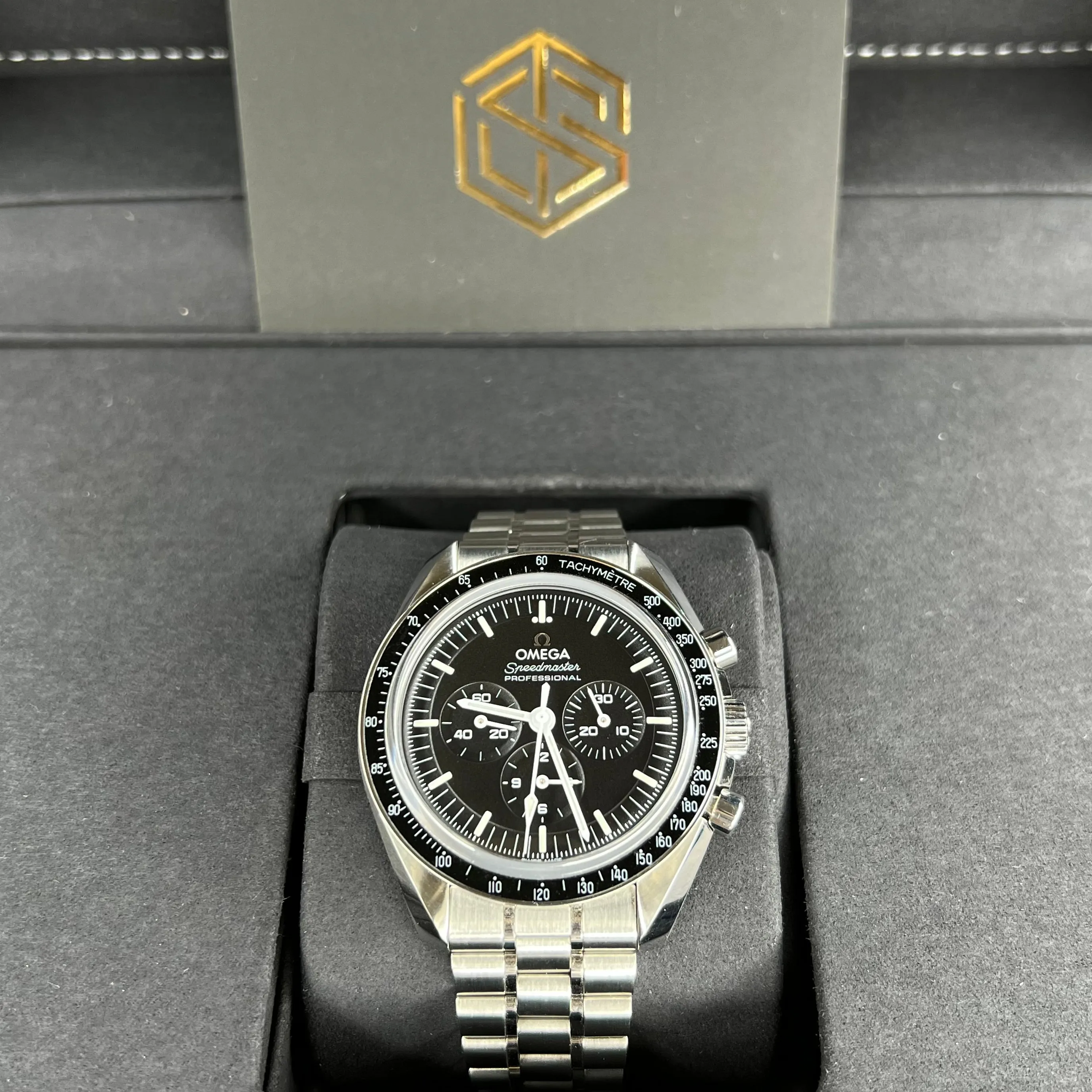 Omega 310.30.42.50.01.002 Moonwatch 'Sapphire Sandwich' 42mm 2022 Full Set Watch