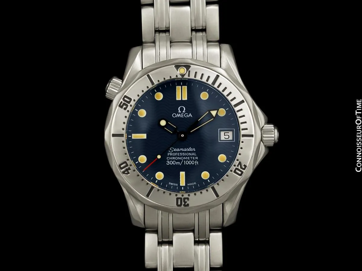 Omega Seamaster 300M Mens Professional Diver Automatic Chronometer 2552.80 Watch, Stainless Steel - Boxes & Papers