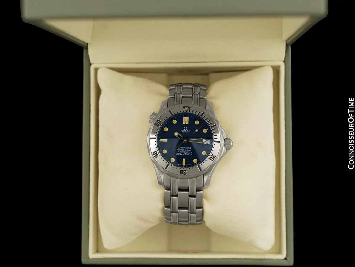 Omega Seamaster 300M Mens Professional Diver Automatic Chronometer 2552.80 Watch, Stainless Steel - Boxes & Papers