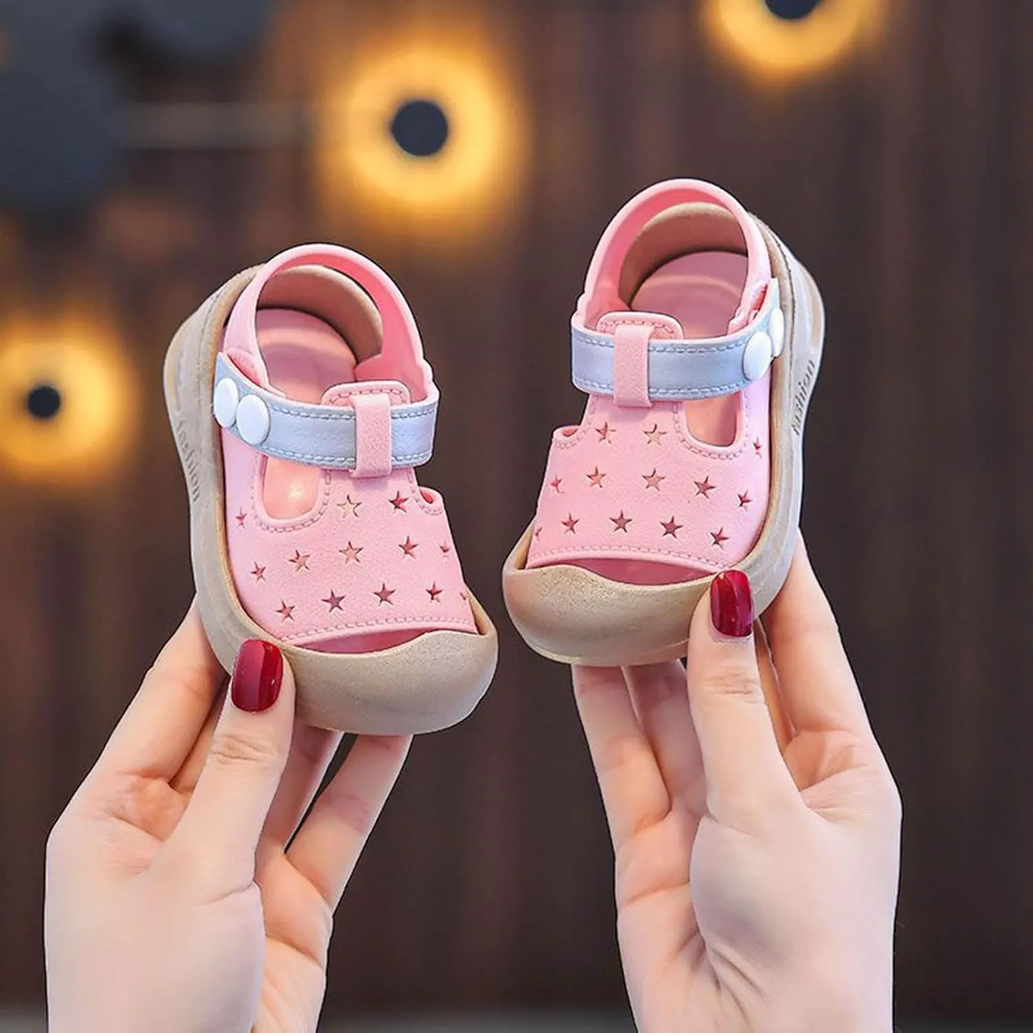 Open Toe Sandals Baby Toddler Shoes Infant Childrens Closed Toe Kick Non Slip Soft Bottom Boy Sandals