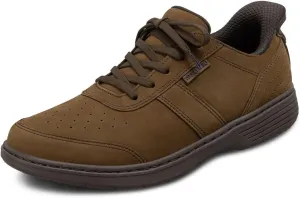 Orthofeet Men's Orthopedic Black Leather Pierre Hands-Free Casual Shoe