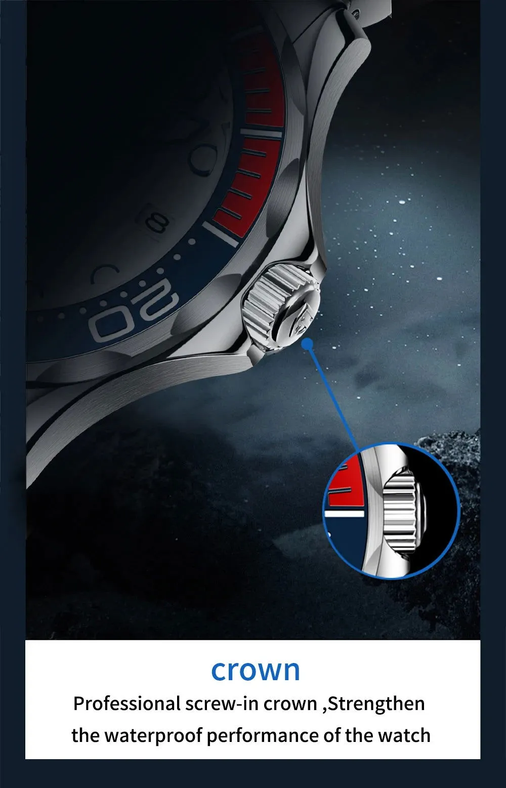 Pagani Design 007 Seamaster Diving Edition Homage Watches