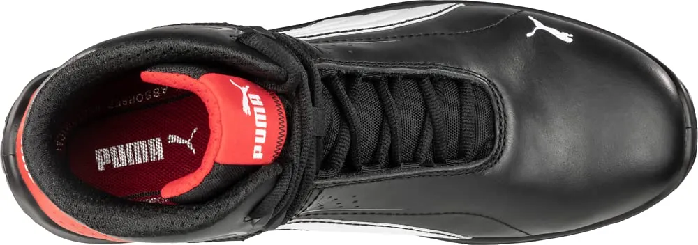 PUMA Men's Touring Black Mid Industrial Shoe, 10.5
