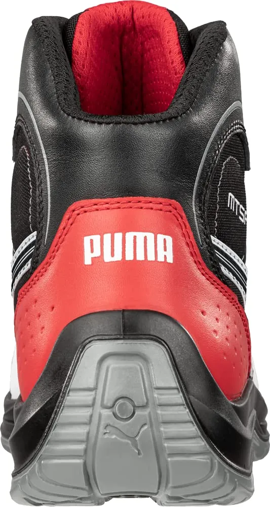 PUMA Men's Touring Black Mid Industrial Shoe, 10.5