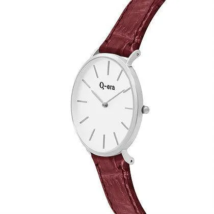 Q-era Brown Leather Women's Watch - QV2804-5