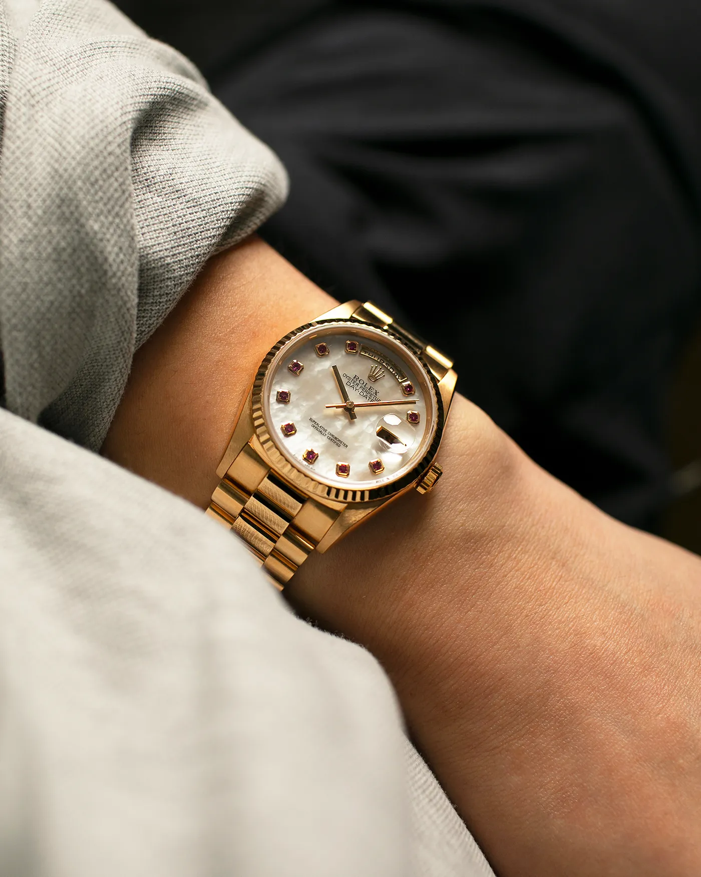 Rolex Day-Date 18238 Mother of Pearl Rubies