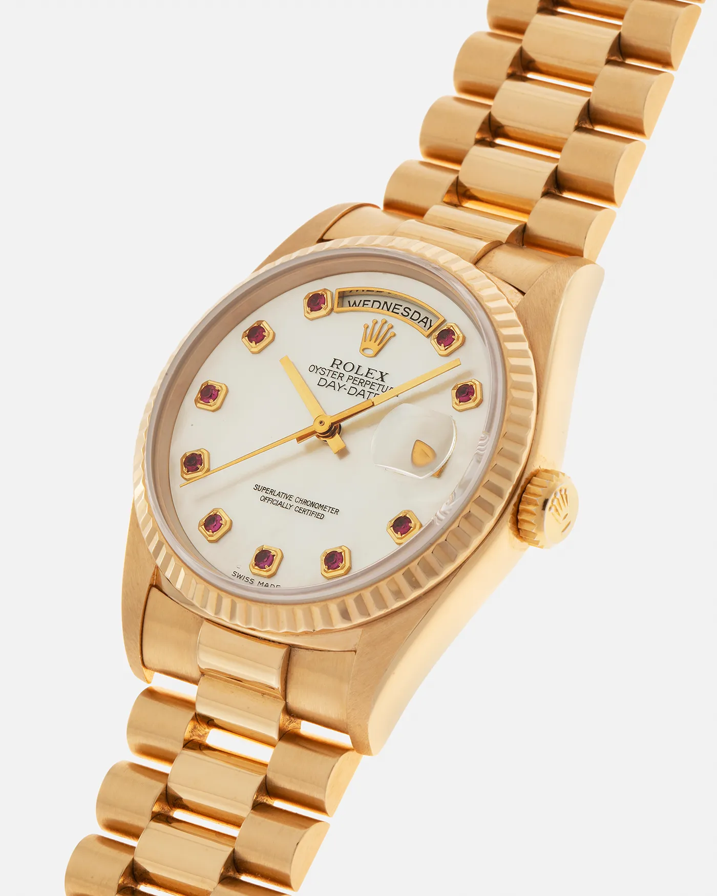 Rolex Day-Date 18238 Mother of Pearl Rubies
