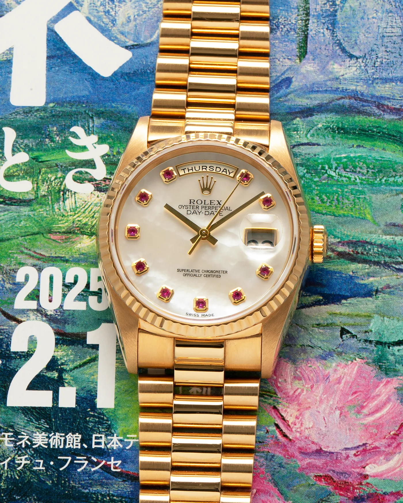 Rolex Day-Date 18238 Mother of Pearl Rubies