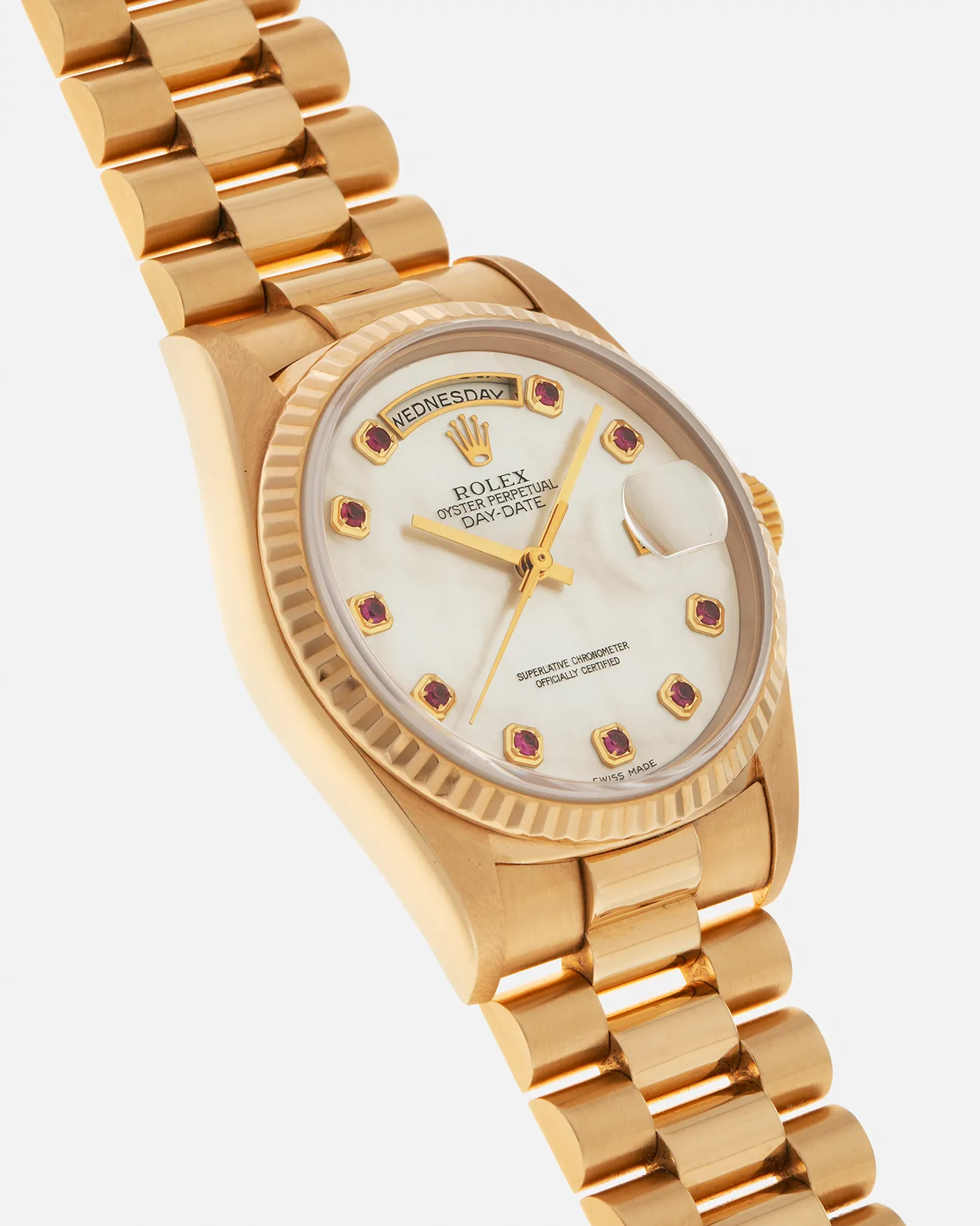 Rolex Day-Date 18238 Mother of Pearl Rubies