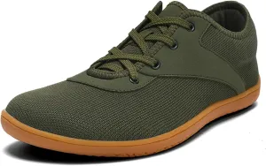 SECHRITE Womens Mens Wide Width Barefoot Sneakers Minimalist Zero Drop Sole Wide Toe Box Fashion Walking Shoes