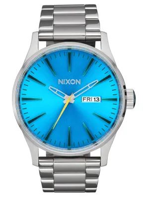 Sentry Stainless Steel Silver/Byron Blue Ombre Watch