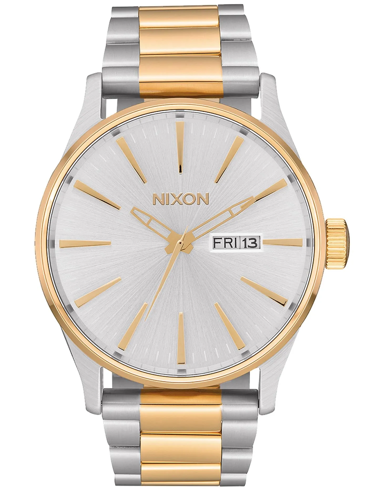 Sentry Stainless Steel Silver/Gold Watch