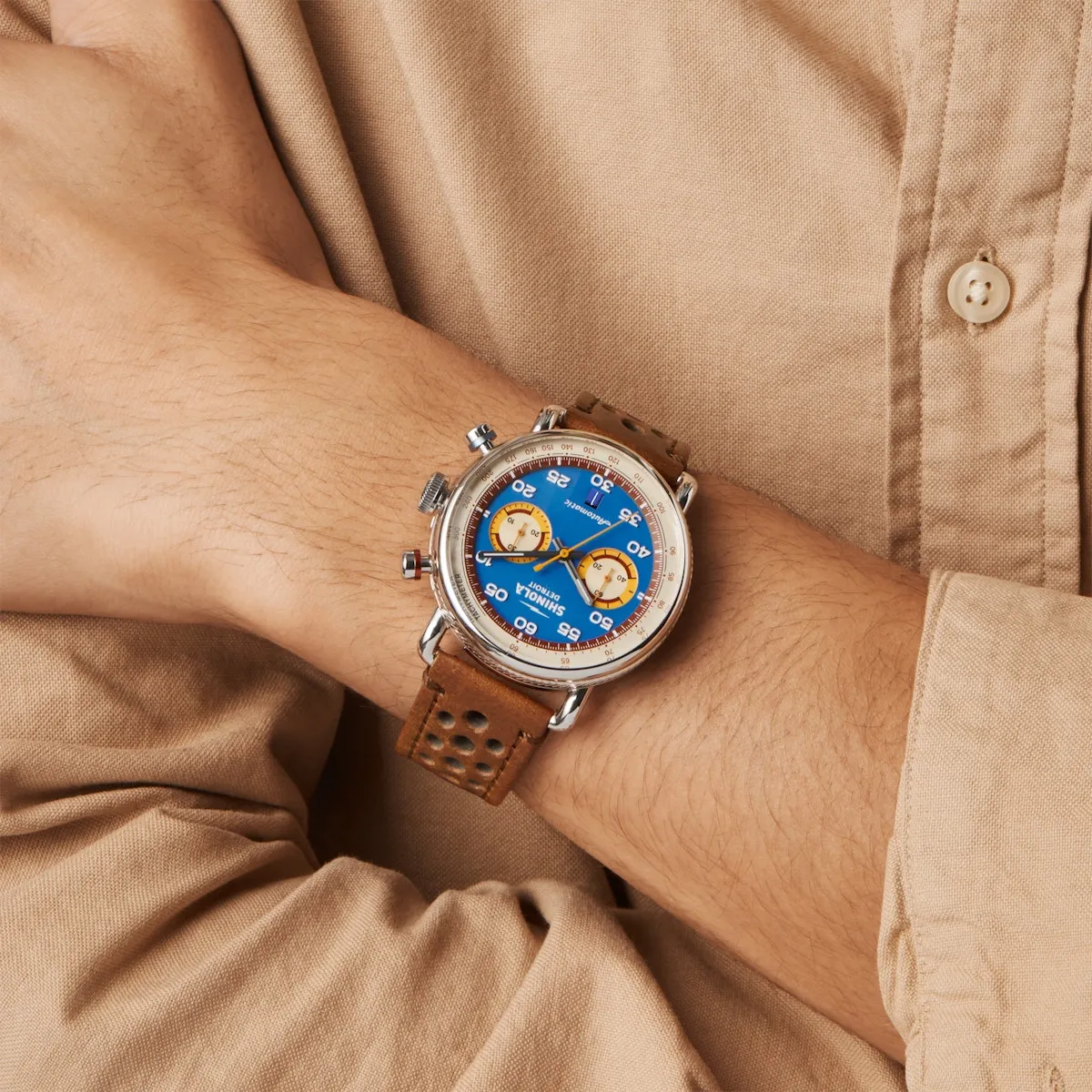 Shinola The Canfield Speedway Lap 07 Automatic Chronograph 44mm Limited Edition Watch