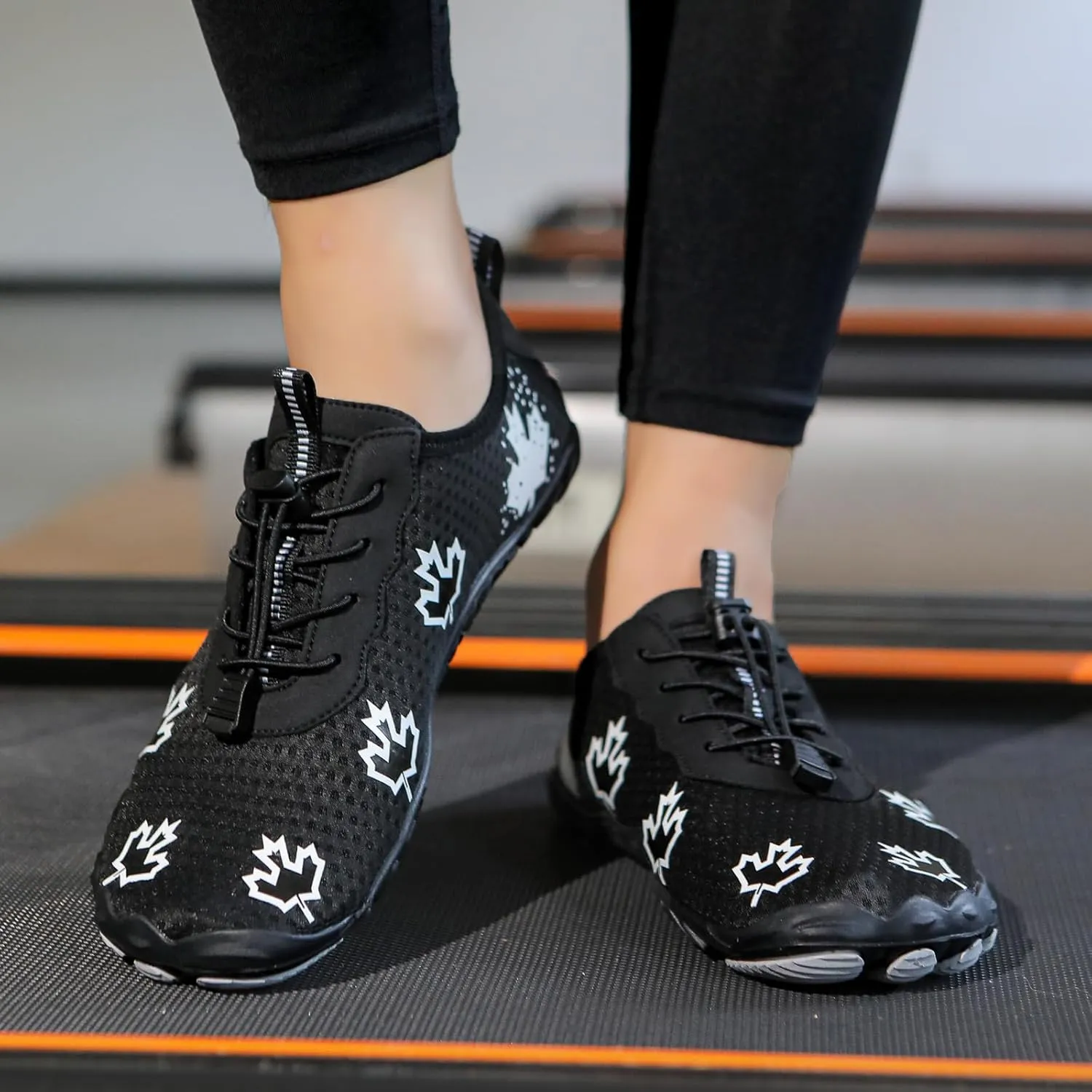Smoneyful Barefoot Shoes for Men Women, Breathable Wide Toe Barefoot Shoes, Non-Slip Minimalist Athletic Footwear, for Walking, Running, Hiking