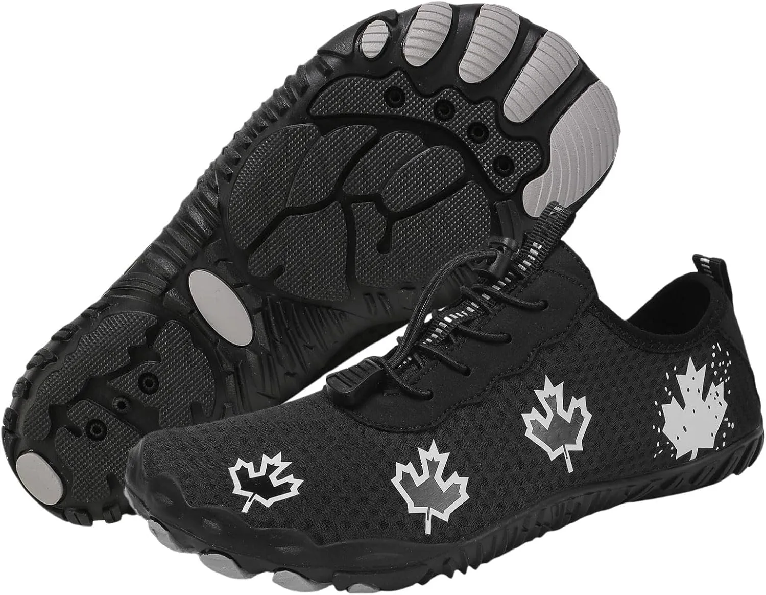 Smoneyful Barefoot Shoes for Men Women, Breathable Wide Toe Barefoot Shoes, Non-Slip Minimalist Athletic Footwear, for Walking, Running, Hiking