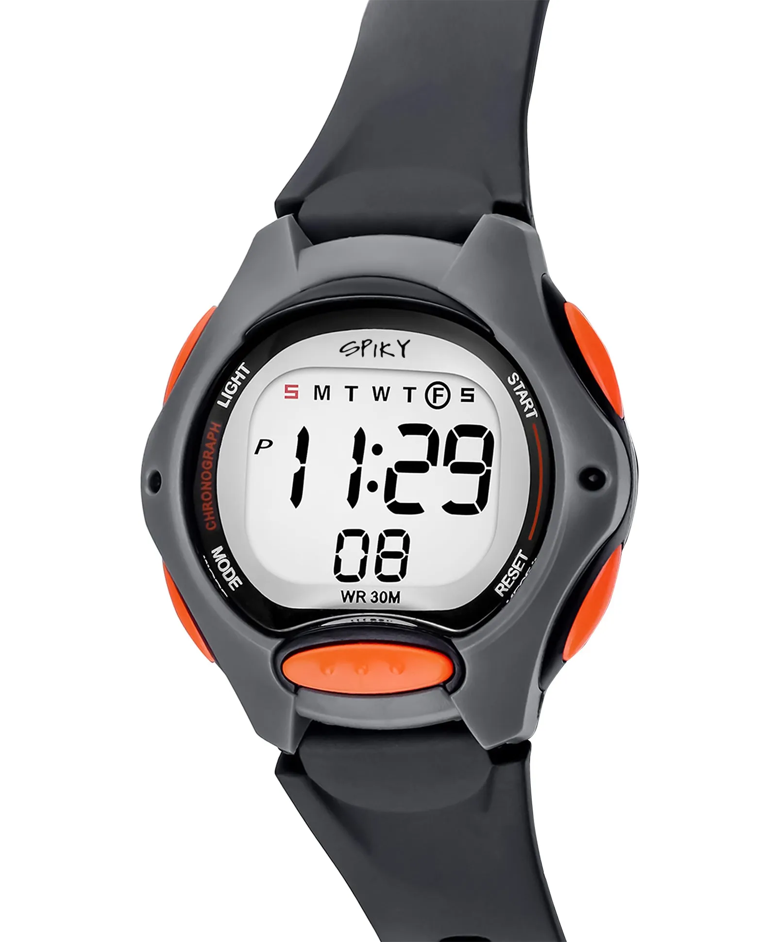 Spiky Round Digital Kids Sports Watch - Blue