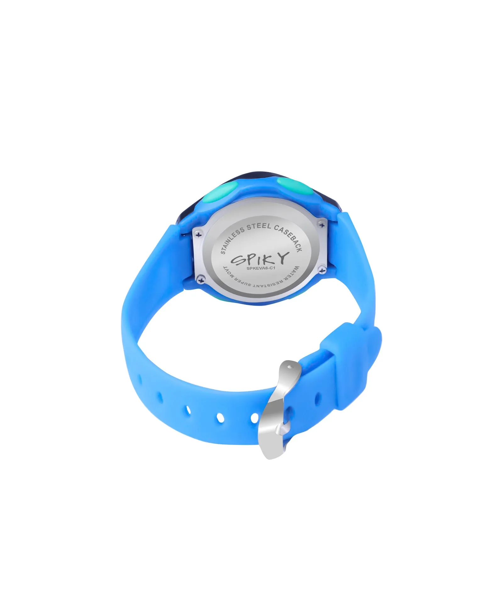 Spiky Round Digital Kids Sports Watch - Blue