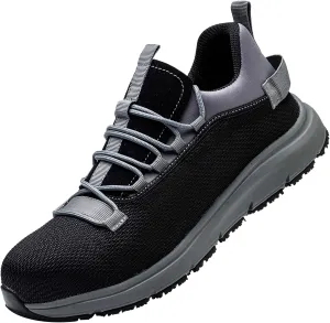 Steel Toe Non Slip Work Shoes for Men WomenWaterproof Lightweight Safety Sneakers