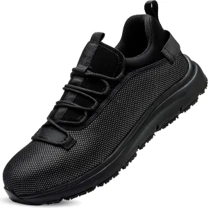 Steel Toe Non Slip Work Shoes for Men WomenWaterproof Lightweight Safety Sneakers