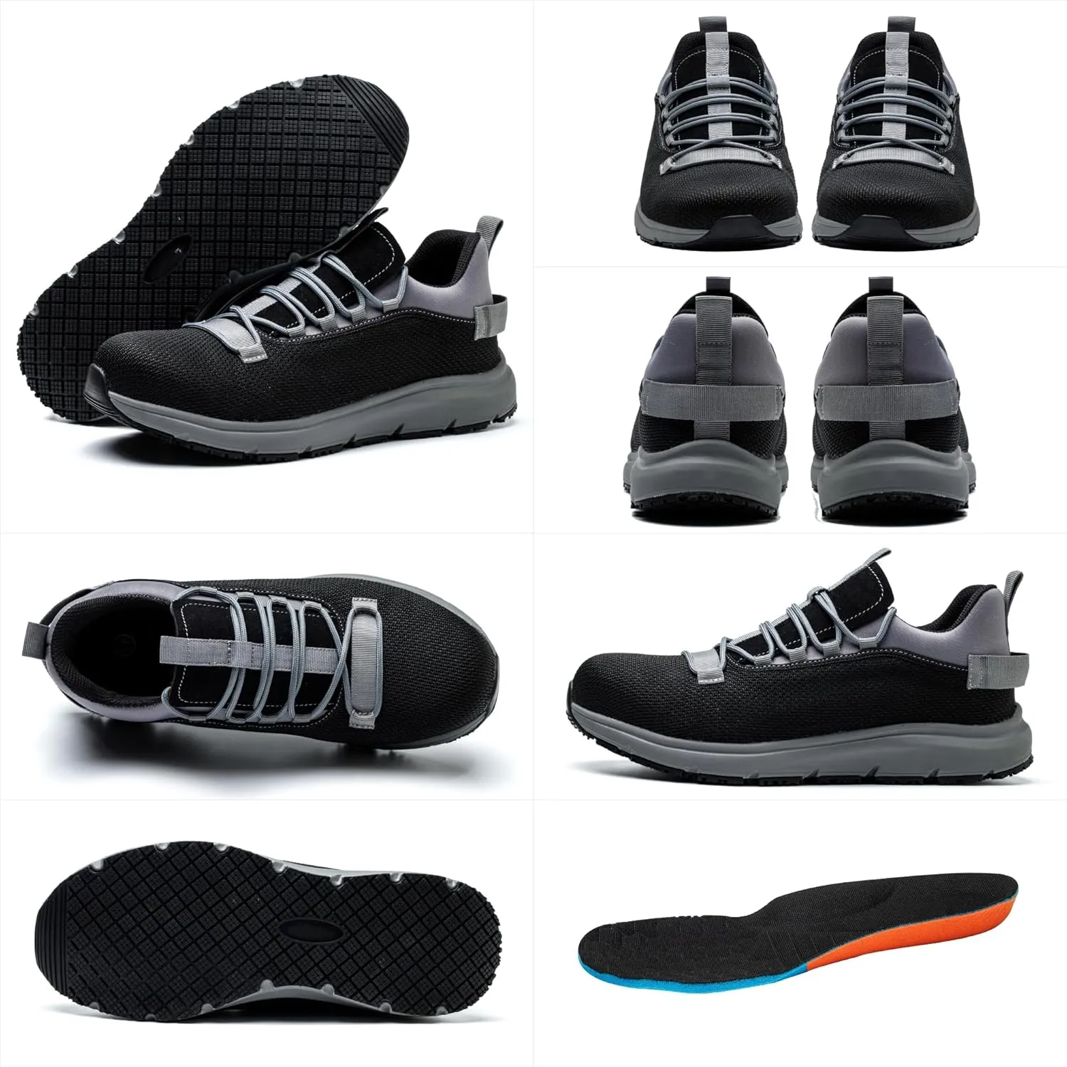 Steel Toe Non Slip Work Shoes for Men WomenWaterproof Lightweight Safety Sneakers