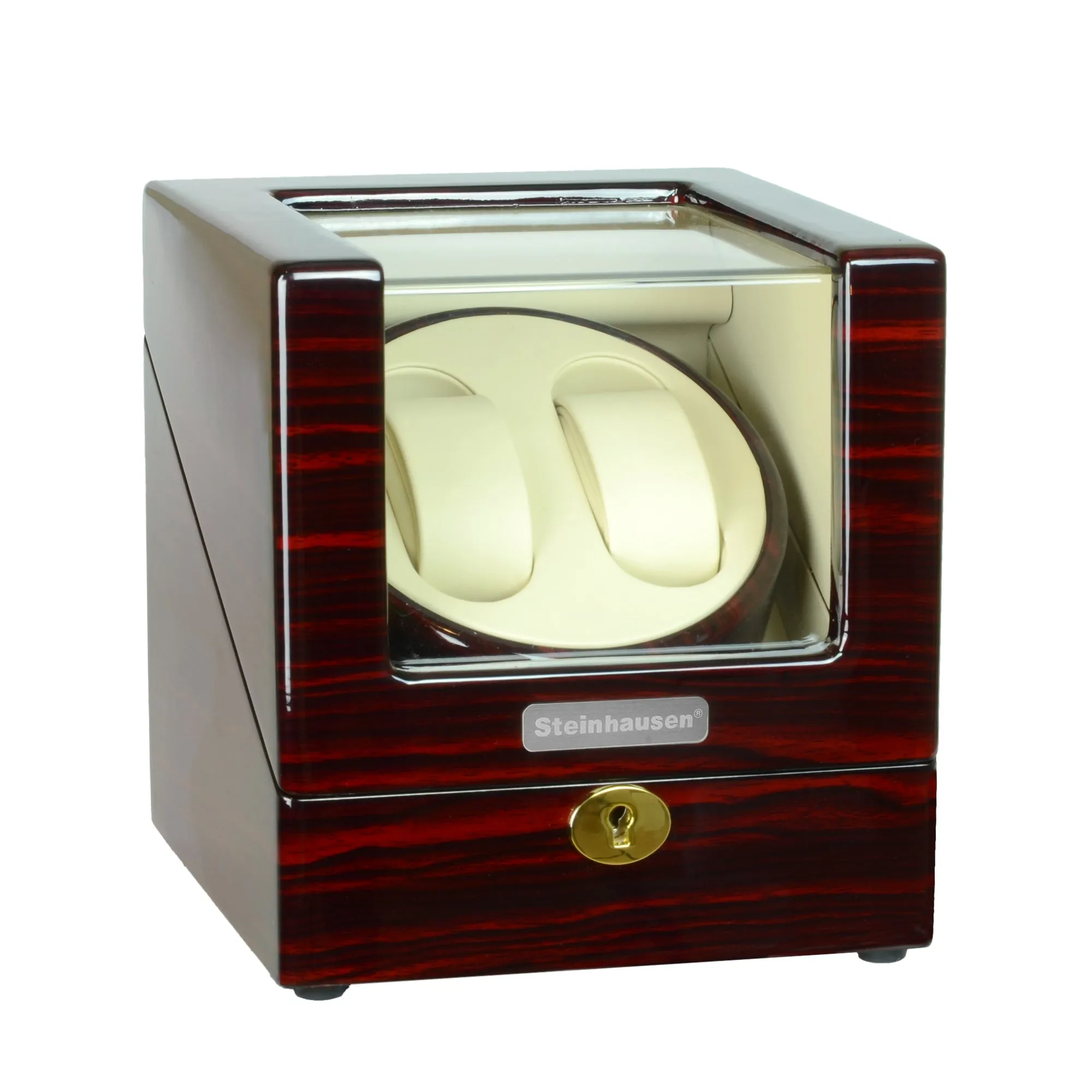 Steinhausen Heritage Double Winder For 2 Watches/Cherrywood