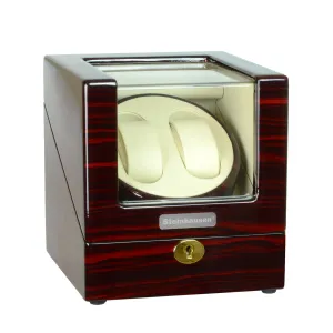 Steinhausen Heritage Double Winder For 2 Watches/Cherrywood