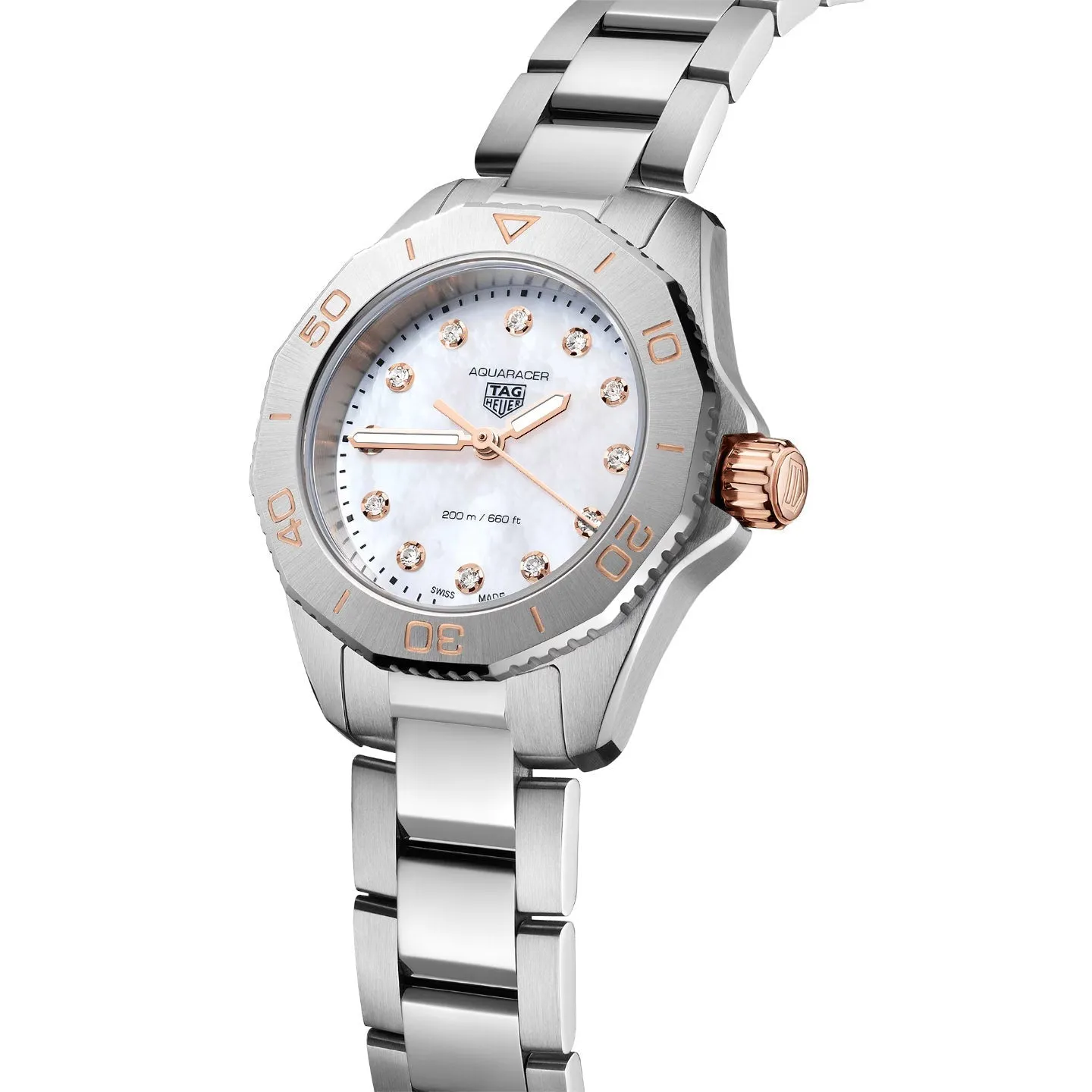 Tag Heuer Aquaracer Ladies Diamond White Watch WBP1450.BA0622