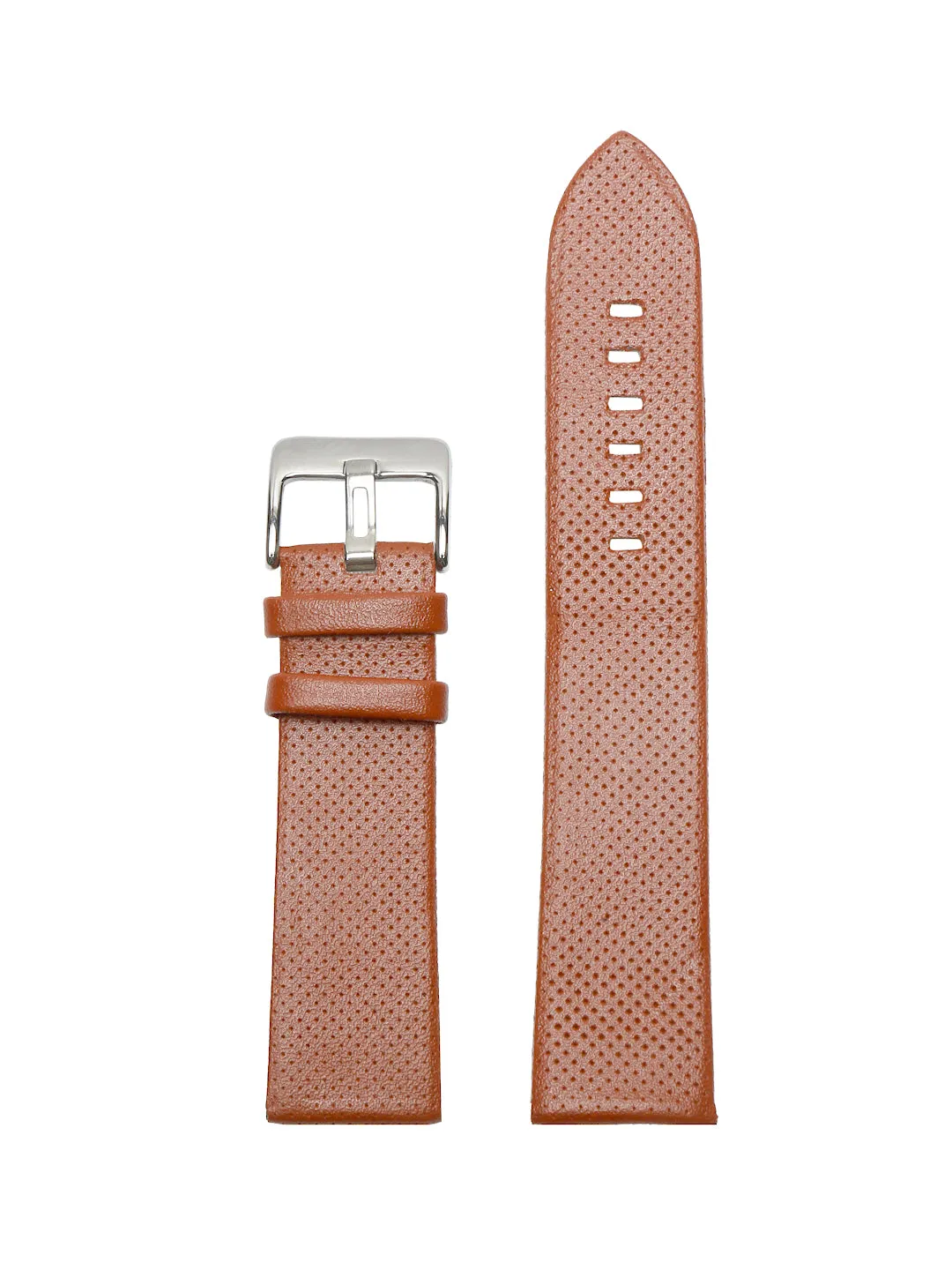 Teakwood Tan texture leather casual 22 MM watch strap