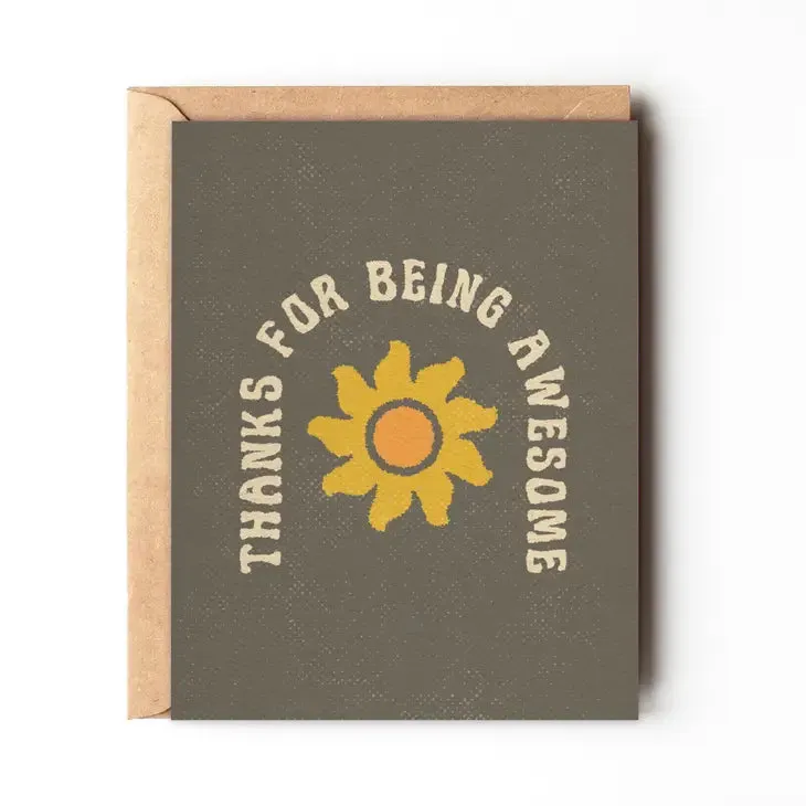 Thanks for being awesome - Fathers day card