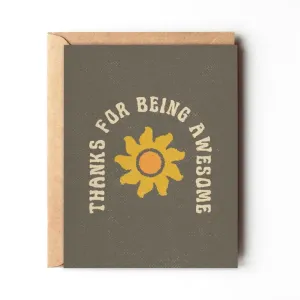 Thanks for being awesome - Fathers day card