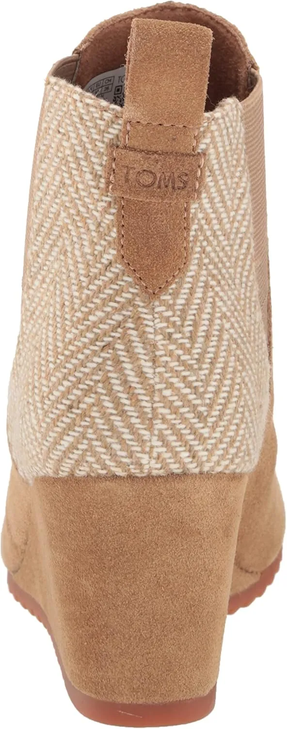 TOMS Women's Bailey Ankle Boots,Suede/Textile/Leather  Booties for Women