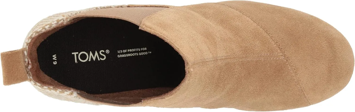 TOMS Women's Bailey Ankle Boots,Suede/Textile/Leather  Booties for Women