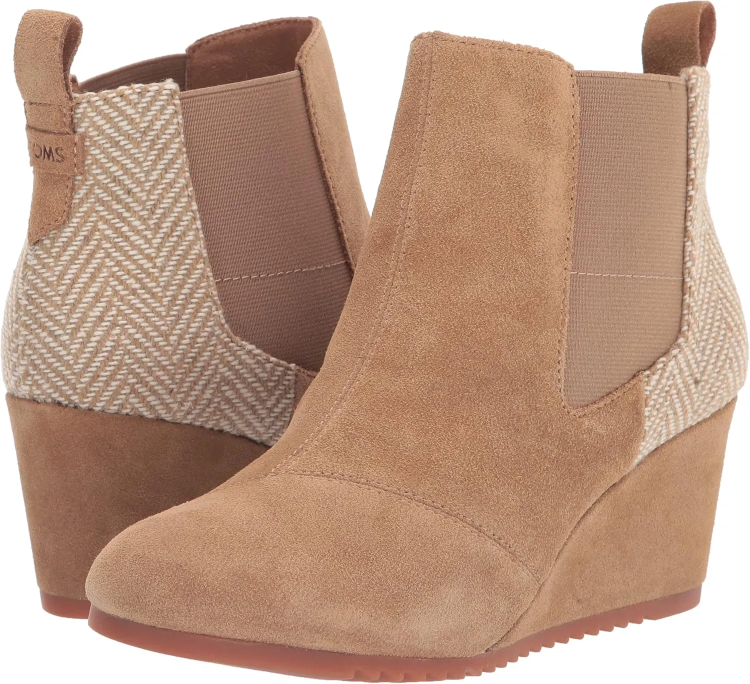 TOMS Women's Bailey Ankle Boots,Suede/Textile/Leather  Booties for Women