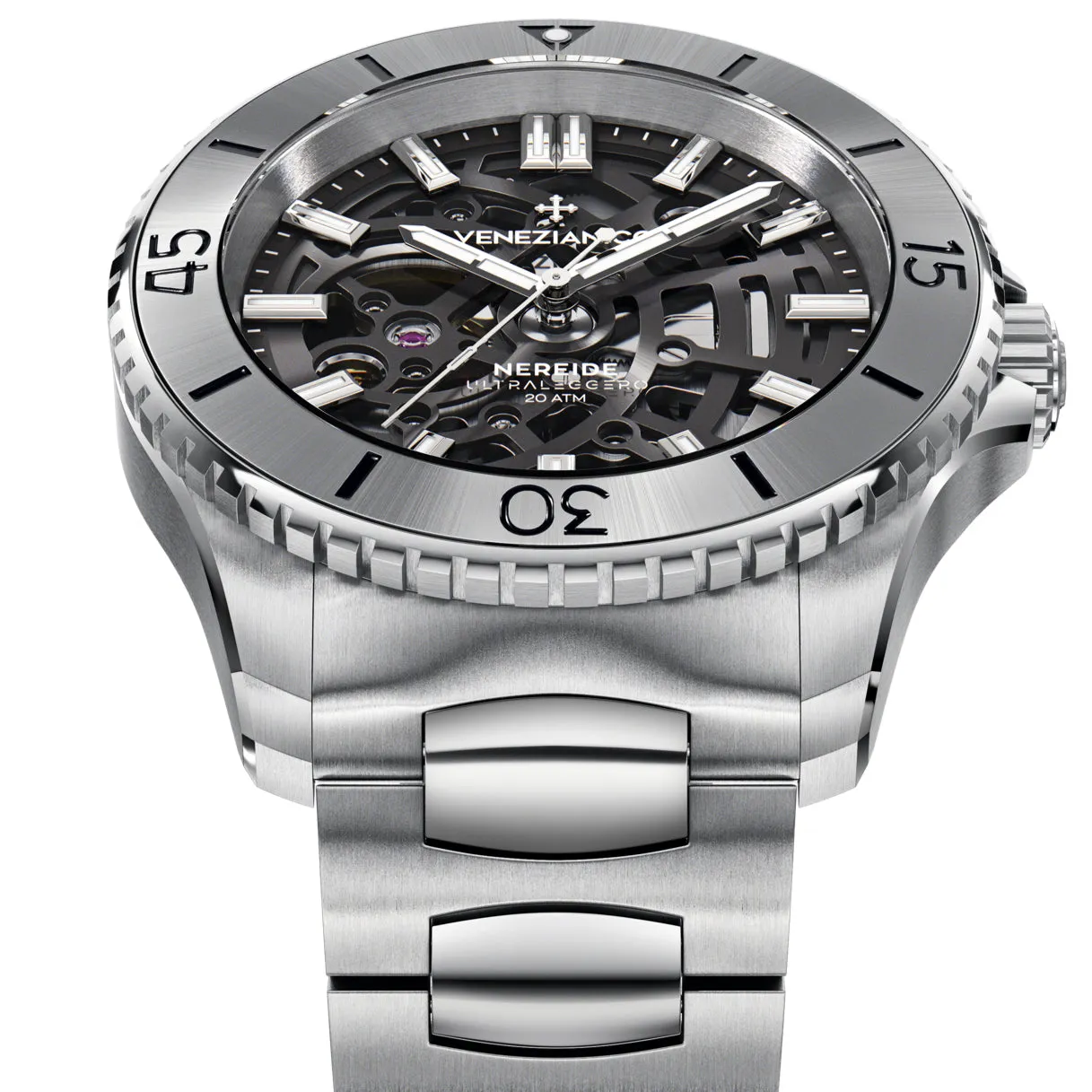 Venezianico 3921503C Nereide Ultraleggero 42 Men's Silver Watch
