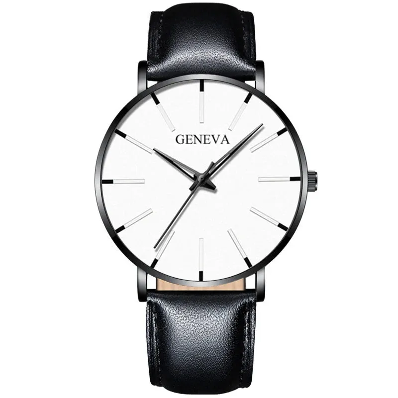 Watches: by Geneva. Minimalist Styling. Ultra Thin. Blue Stainless Steel Mesh. Quartz.