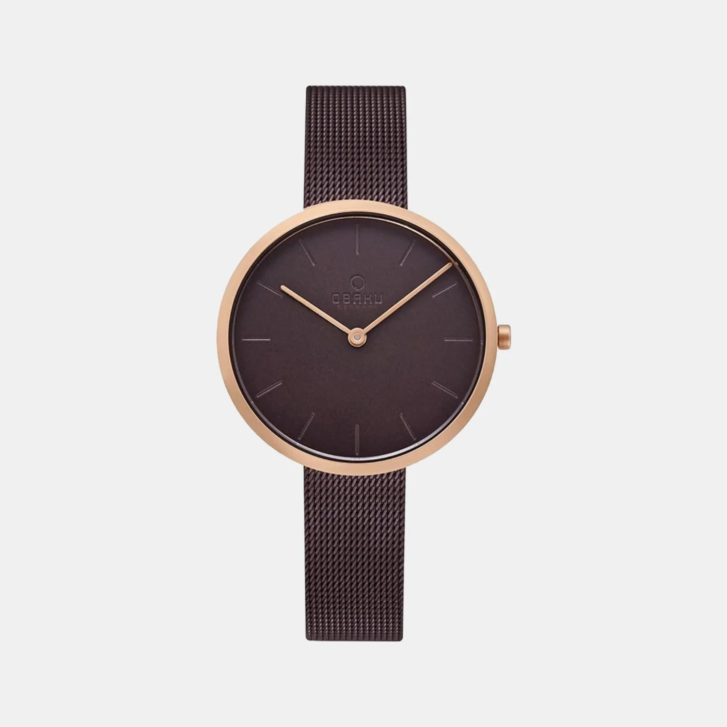Women Brown Analog Stainless Steel Watch V219LXVNMN